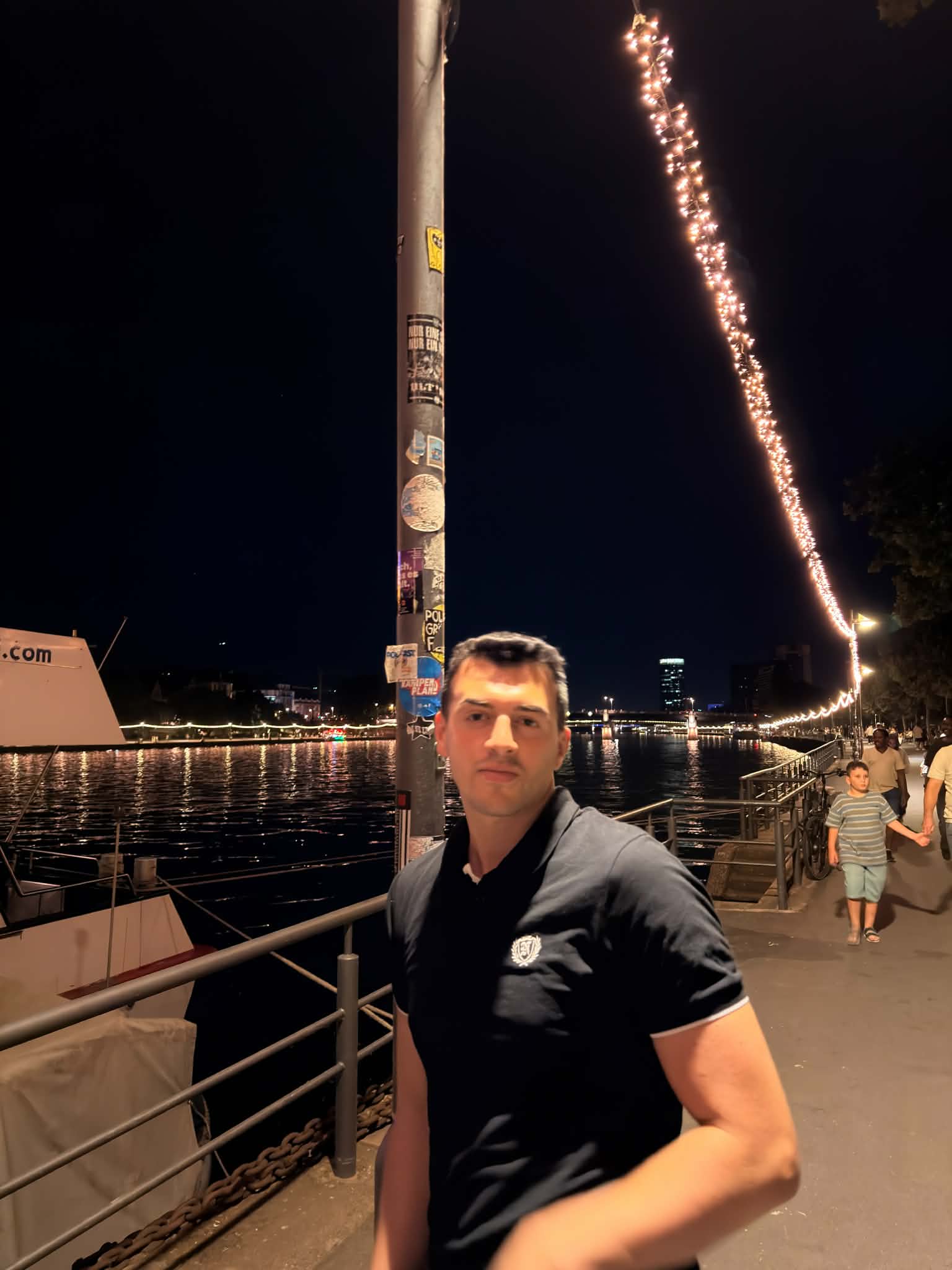 Imem by the waterfront at night